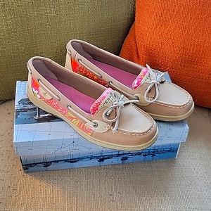 Sperry Angelfish Linen NIB Women's 9
